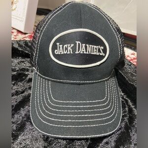 Jack Daniels Baseball Cap. Adjustable. Black and white. Unisex